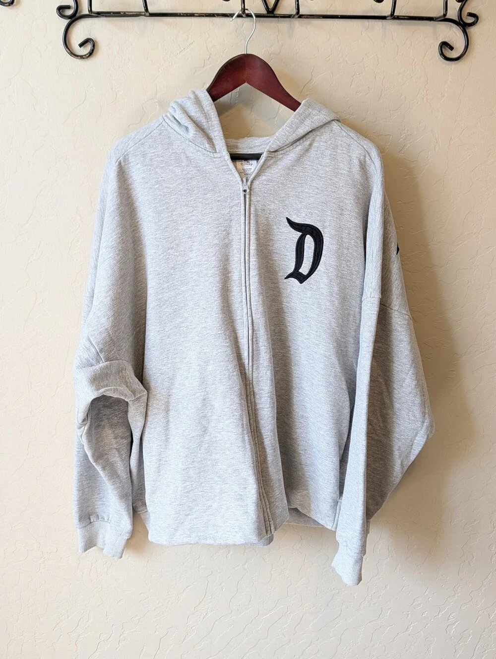 Disney Gray Disneyland Authentic Original Logo Full Zip Hoodie - Picture 2 of 5